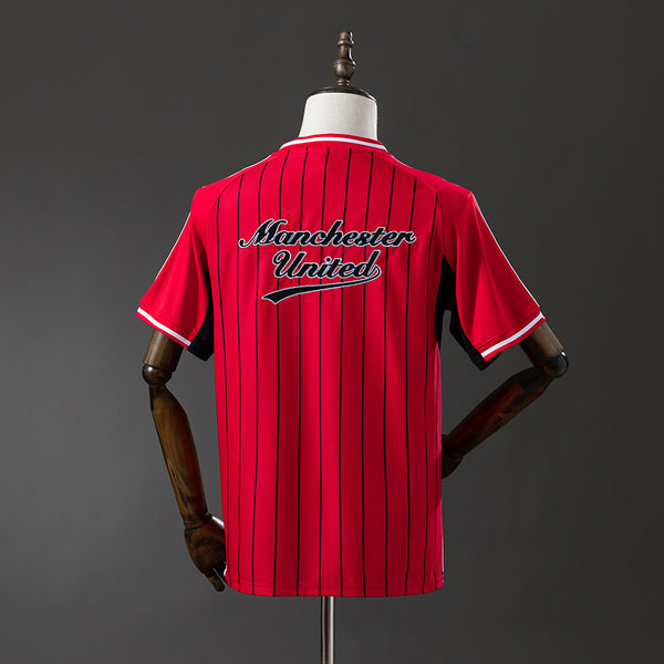 Manchester United US Pack Full-Button Baseball Vermelho Camisa 25/26