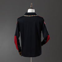 AC Milan Secundária Retrô Manga Longa Camisa 11/12