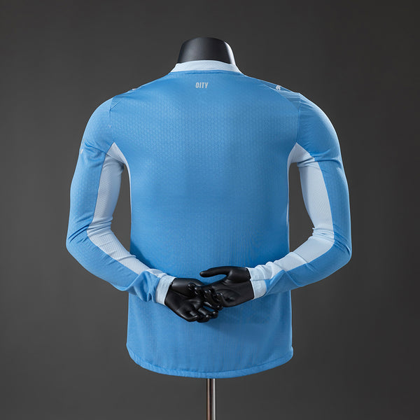 Manchester City Long Sleeved Principal Versão Jogador Camisa 26/27