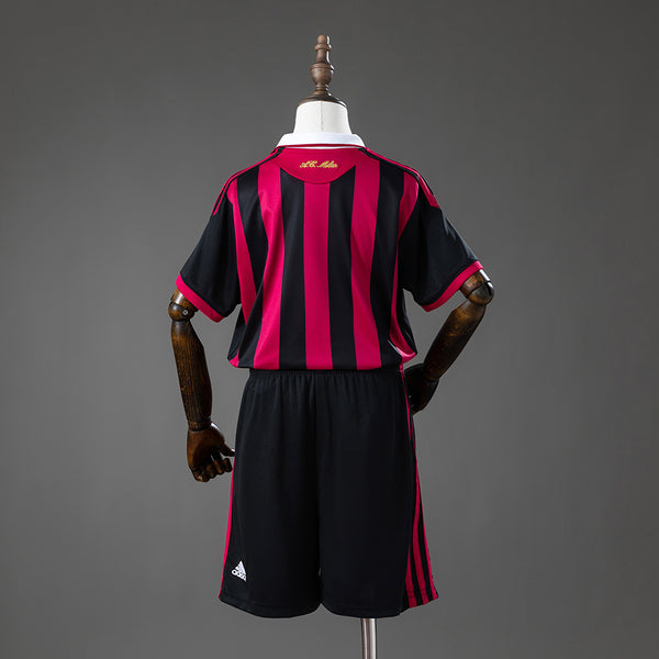 AC Milan Principal Infantil Kit Retrô Camisa 09/10