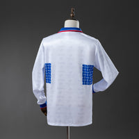 Universidad Catolica Principal Retrô Manga Longa Camisa 1996