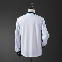 Inglaterra Principal Retrô Manga Longa Camisa 1996