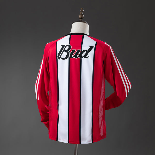 River Plate Secundária Retrô Manga Longa Camisa 03/04